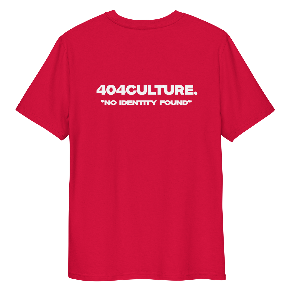 "404Culture" T-SHIRT. RED