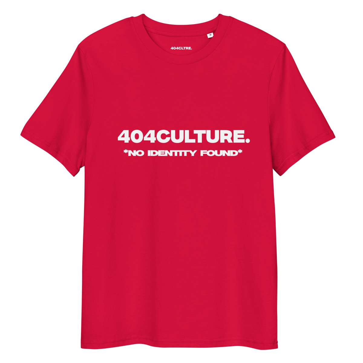"404Culture" T-SHIRT. RED