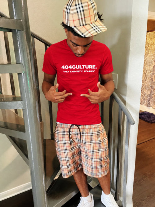 "404Culture" T-SHIRT. RED